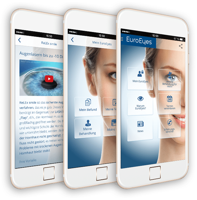 Holen Sie sich Ihre persönliche EuroEyes-App! Holen Sie sich Ihre persönliche EuroEyes-App!