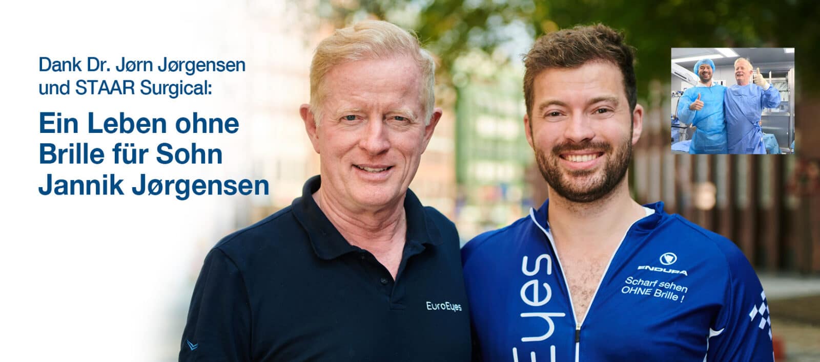 Dr Jørgensen & Sohn Jannik bei der EuroEyes Cyclassics