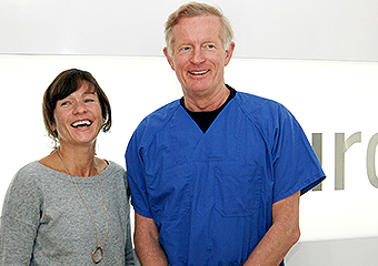 Sandra Voss mit Dr. Jørgensen