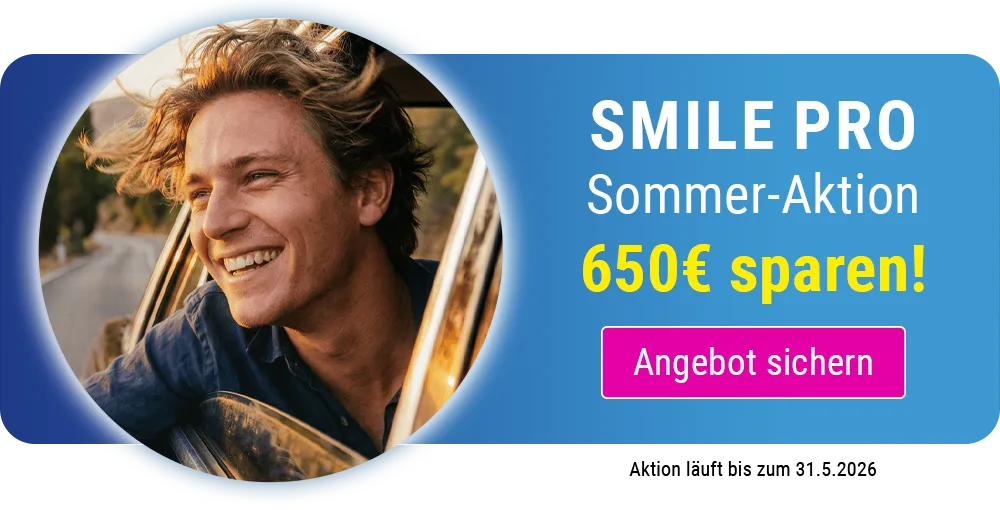 SMILE Augenlasern Sommeraktion – 650 € sparen!