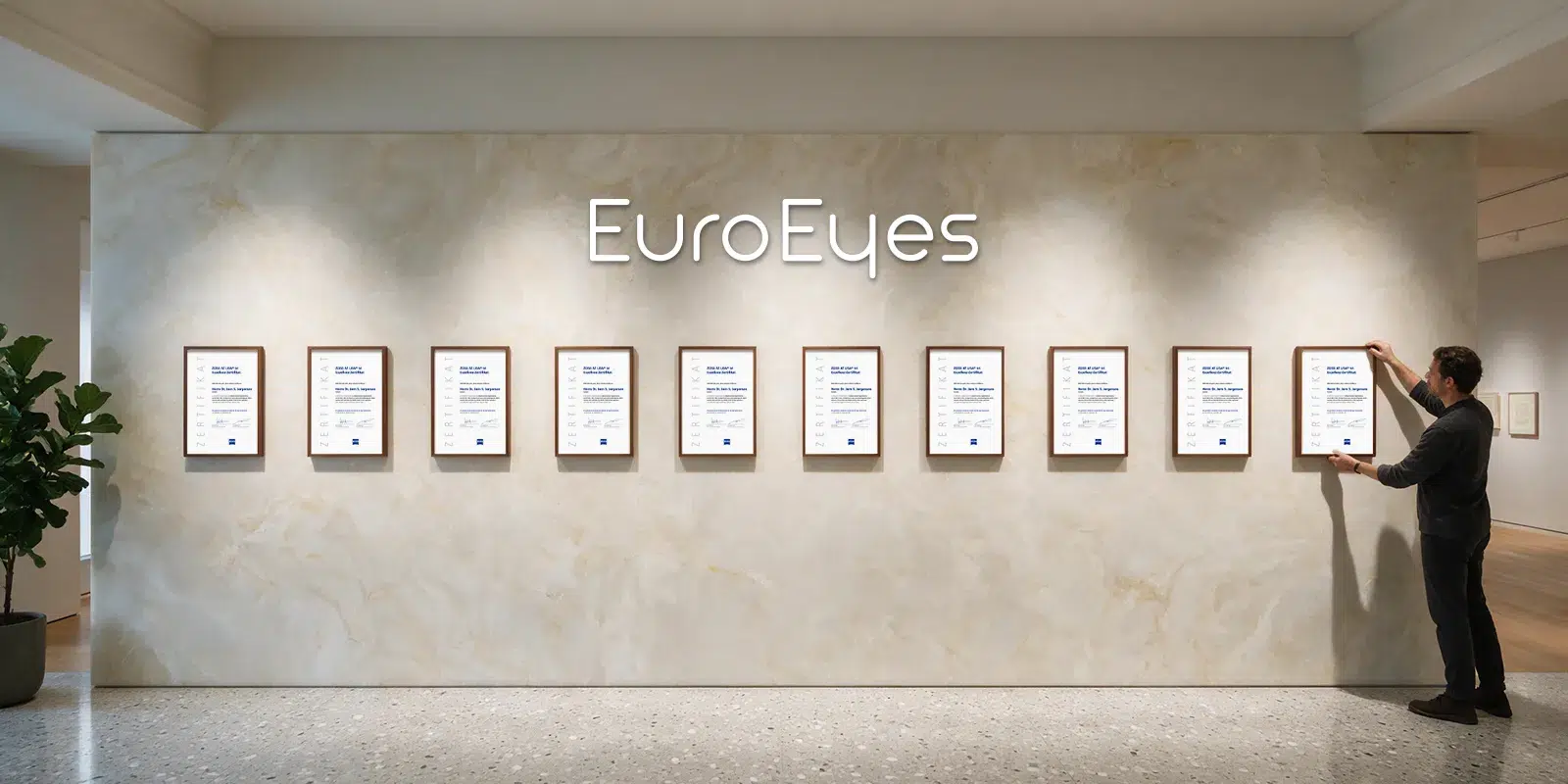 Urkunden-Galerie-10-Jahre-meiste-Trifokallinsen-weltweit-ZEISS Urkunden Galerie 10 Jahre meiste Trifokallinsen weltweit ZEISS
