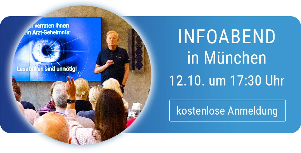 Kostenloser Infoabend zum Thema NIE WIEDER BRILLE in München