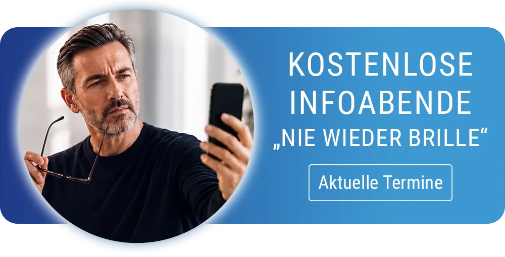 Einladung zu unseren kostenlosen Infoabenden zum Thema NIE WIEDER BRILLE